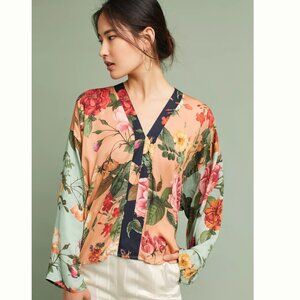 Farm Rio Floral Kimono Top (Size XS)